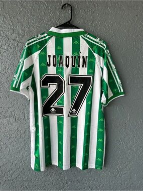 Joaquin Real Betis Retro Soccer Jersey Home Green 95/97 Men